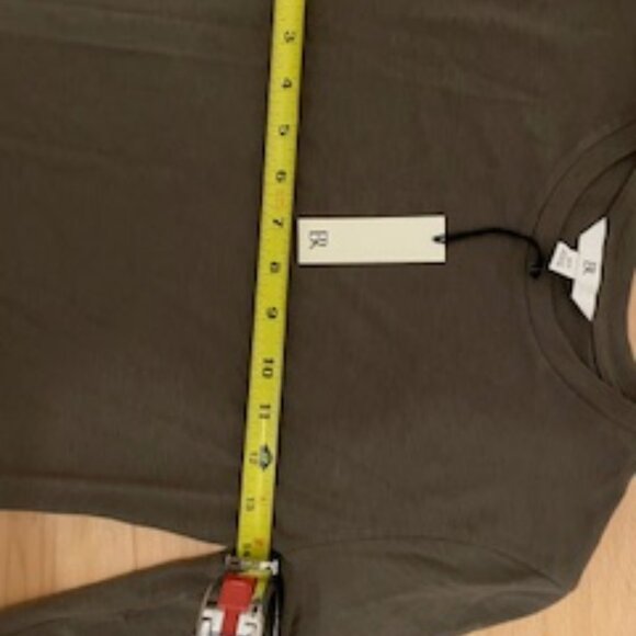 NWT Luxe Wool-Blend Crew-Neck XS Top in  sycamore brown - Picture 6 of 10